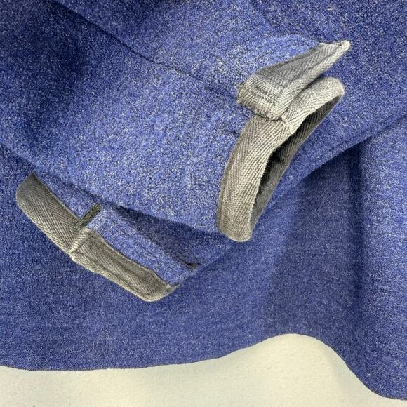 Ibex Jacket Men's M Blue Black 100% Wool Jacket Full Zip Made in USA EUC - Picture 3 of 13